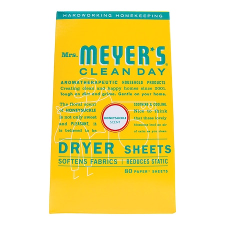 Mrs. Meyers Clean Day Mrs. Meyer's Clean Day Honeysuckle Scent Fabric Softener Sheets 80 oz 80 pk 70115